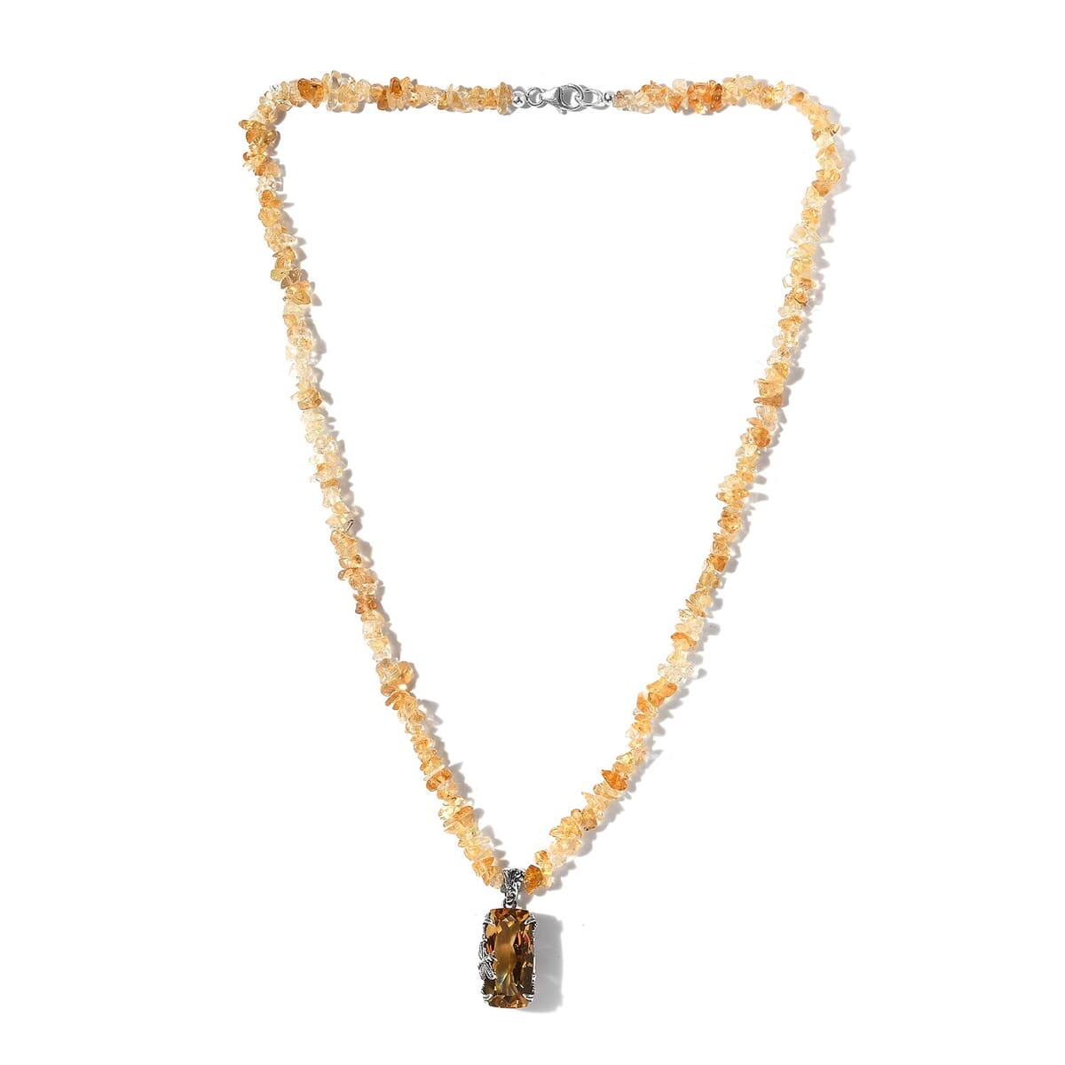 Sterling Silver Citrine Dragonfly Pendant Sterling Silver Citrine Dragonfly Pendant