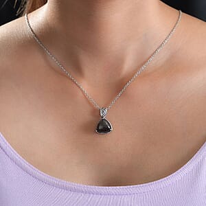 Golden Sheen Moonstone Solitaire Pendant Necklace (20 Inches) in Stainless Steel 6.15 ctw , Tarnish-Free, Waterproof, Sweat Proof Jewelry