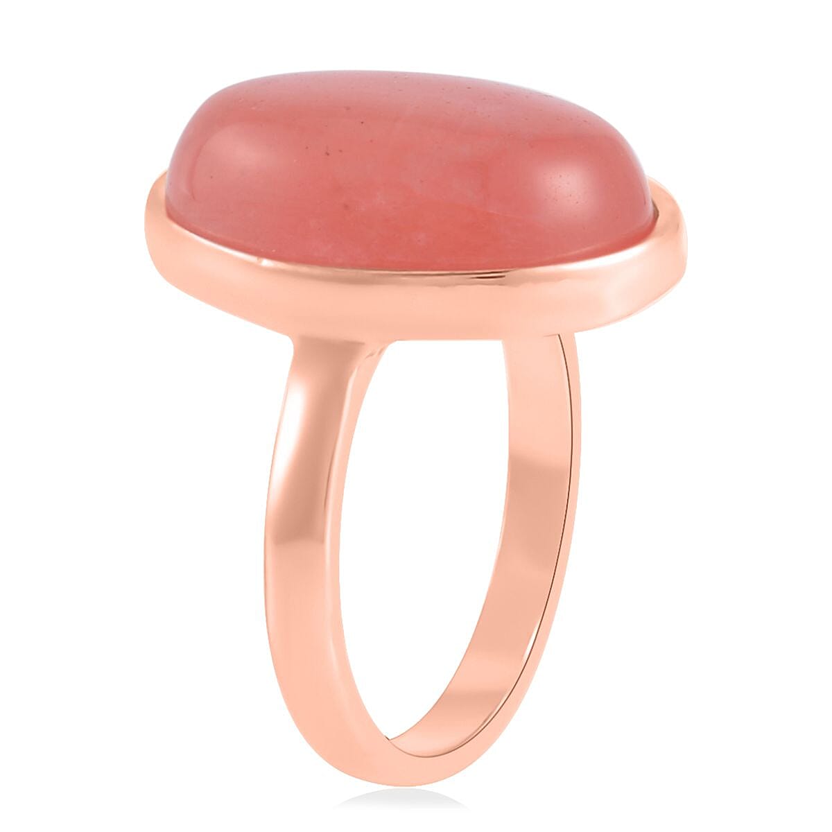Cherry Quartz Bracelet (7.5-9.5In), Stud Earrings, Ring (Size 9.0) and Pendant Necklace 18 Inches in Rosetone 110.00 ctw