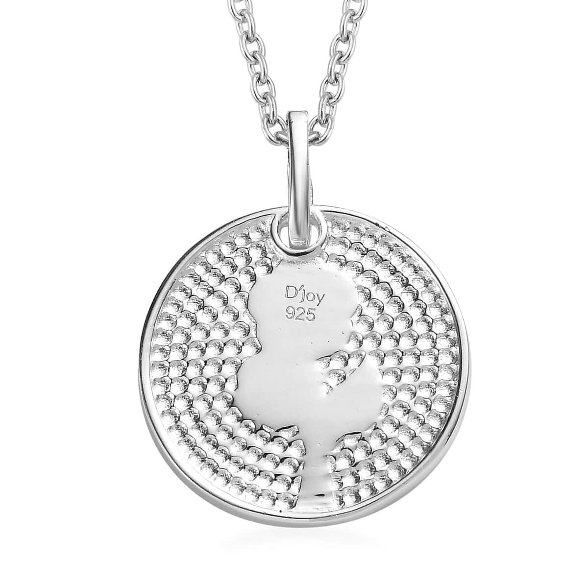 Pendant in Sterling Silver with Stainless Steel Necklace 20 Inches image number 4