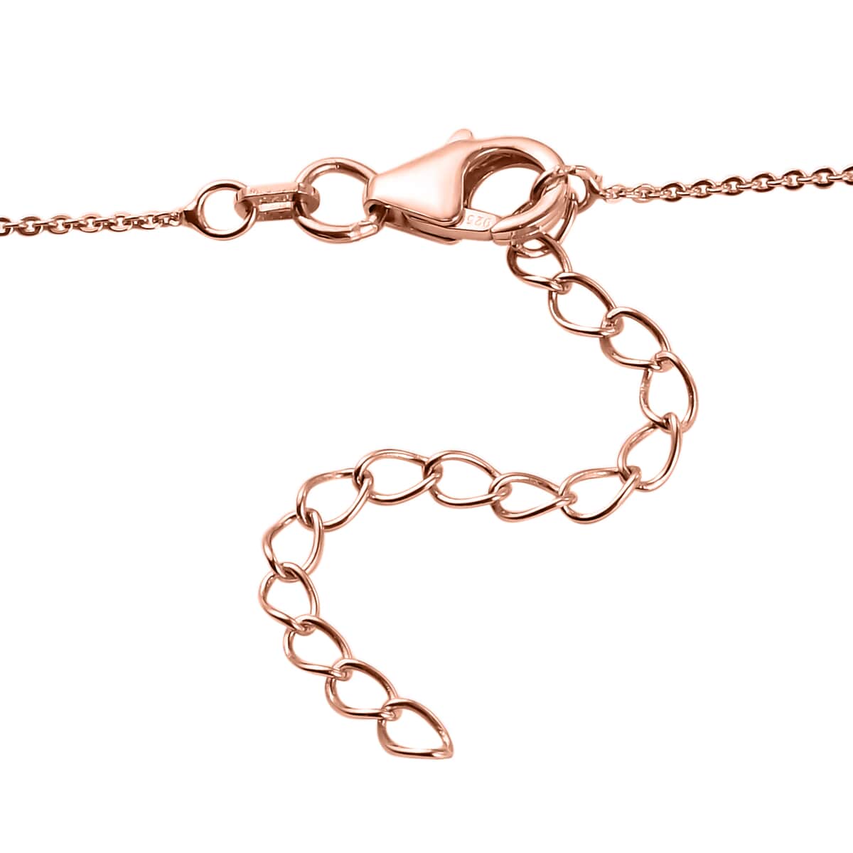 Pink Morganite, Natural Champagne and White Diamond Double Halo Pendant Necklace 20-22 Inches in Vermeil Rose Gold Over Sterling Silver 1.50 ctw image number 5