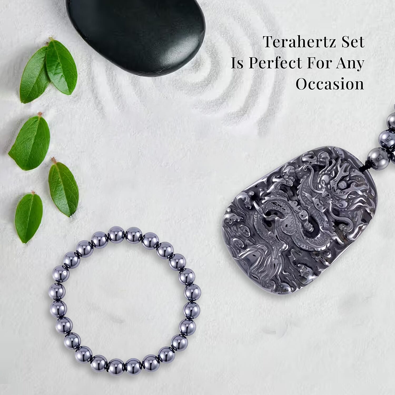 Buy Set of Terahertz 391.10 ctw Jewelry, Terahertz Beaded Stretch