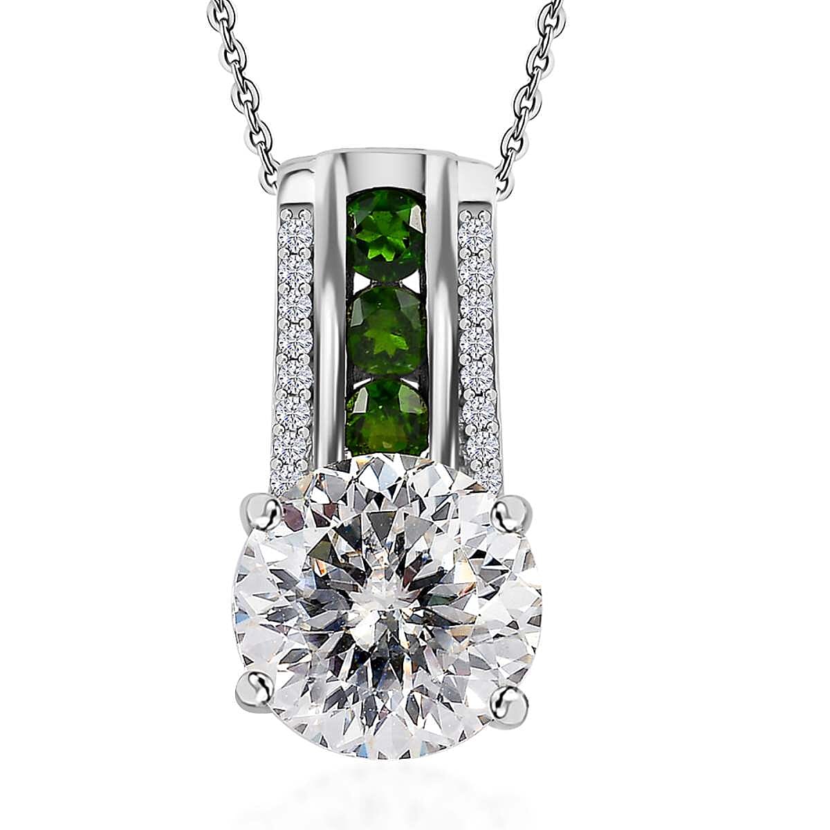 Moissanite & Chrome Diopside - Product card gallery slide 1 (10144911425819)