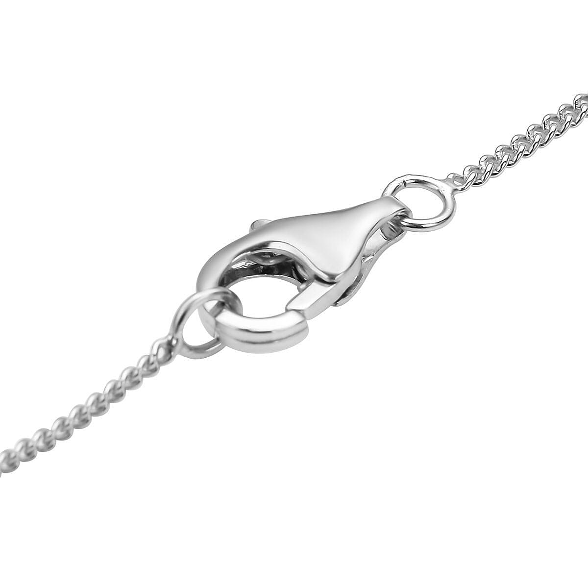 Tahitian Cultured Pearl Multi Gemstone Butterfly Pendant Necklace 18 Inches in Rhodium Over Sterling Silver