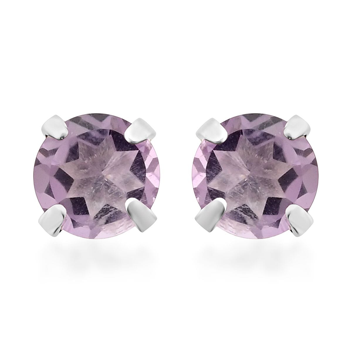 Set of 5 Smoky Quartz, Black Spinel, Rhodolite Garnet, White Topaz, and Pink Amethyst Earrings in Sterling Silver 4.80 ctw image number 4