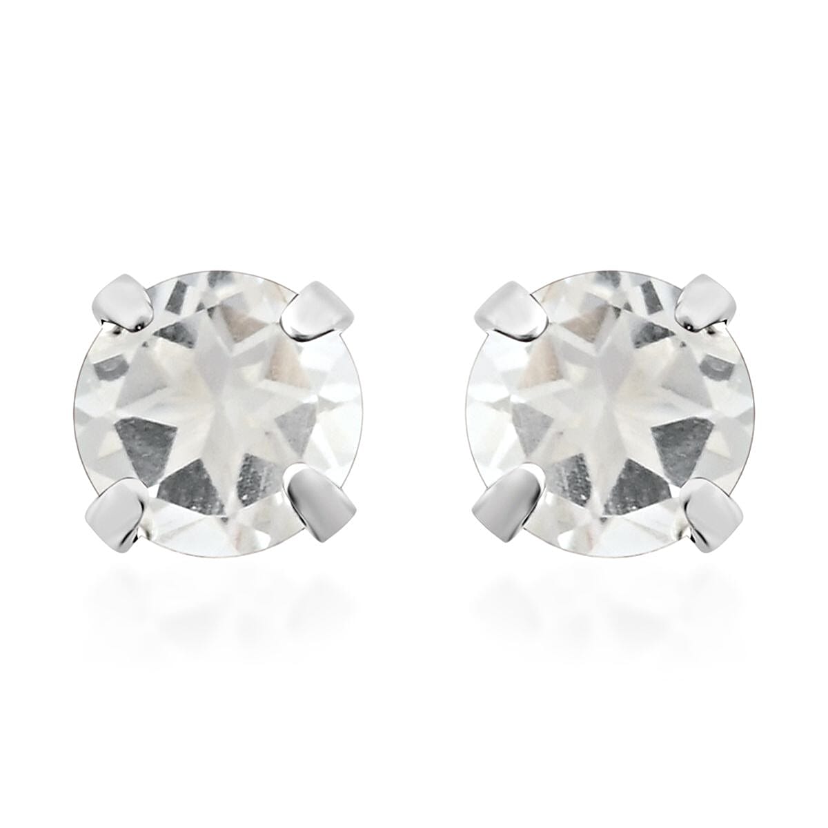 Set of 5 Smoky Quartz, Black Spinel, Rhodolite Garnet, White Topaz, and Pink Amethyst Earrings in Sterling Silver 4.80 ctw image number 6