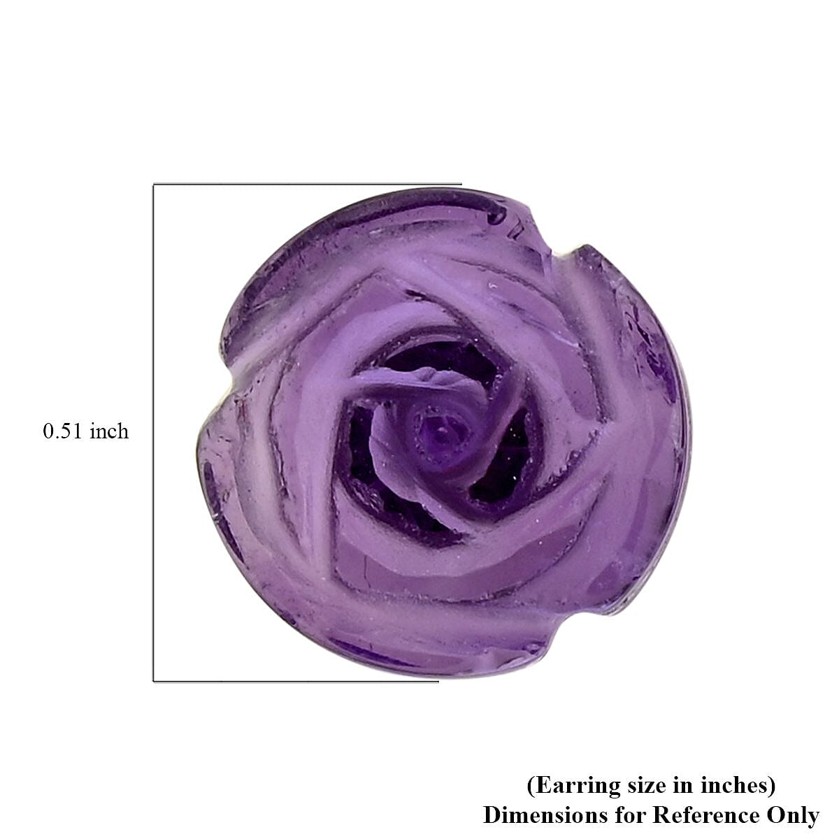 Amethyst and Simulated Diamond Set of 2 Stud Earrings in Stainless Steel 8.40 ctw image number 5