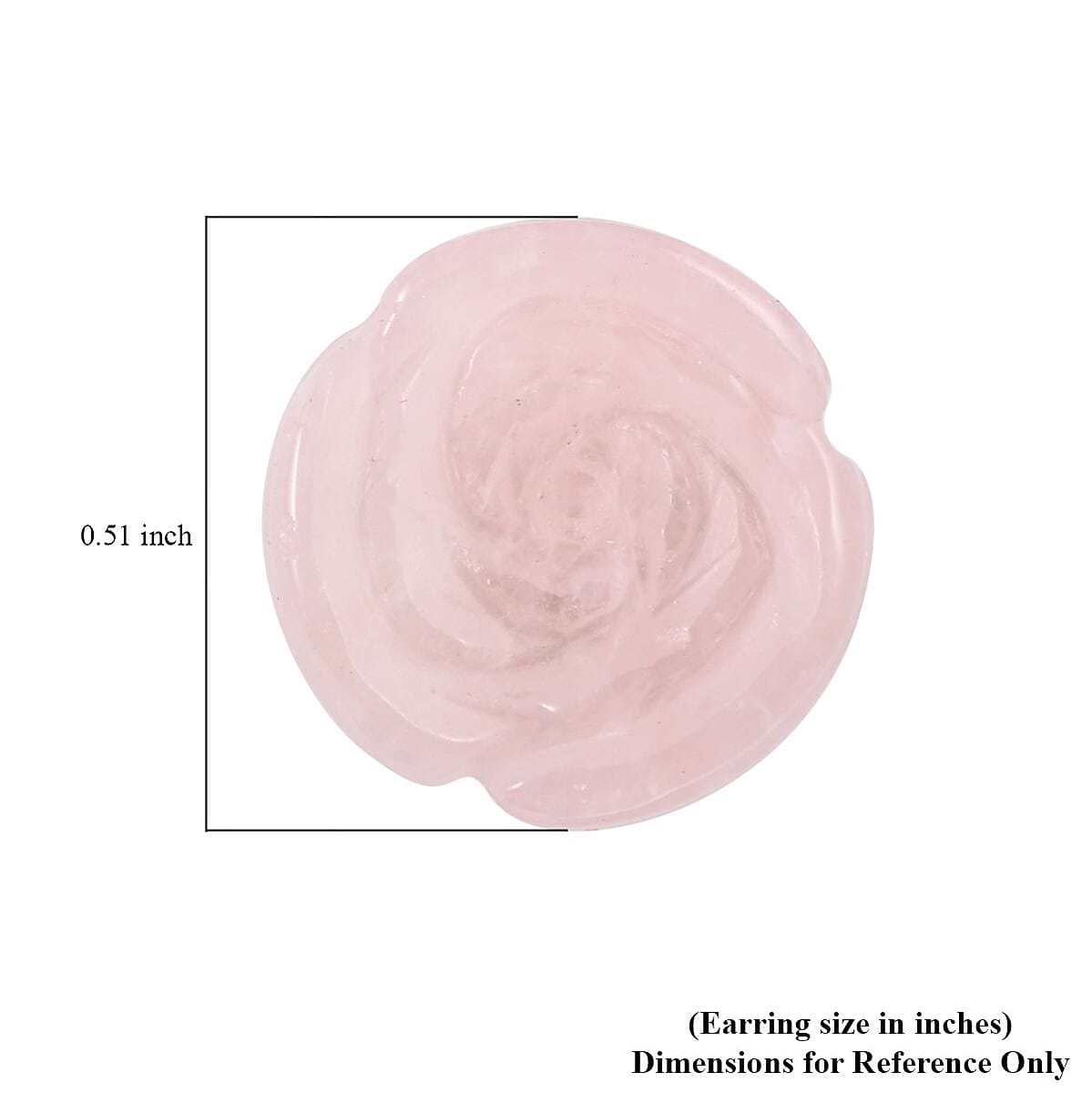 Galilea Rose Quartz, Simulated Diamond Set of 2 Stud Earrings in Stainless Steel 8.40 ctw | Tarnish-Free, Waterproof, Sweat Proof Jewelry image number 5