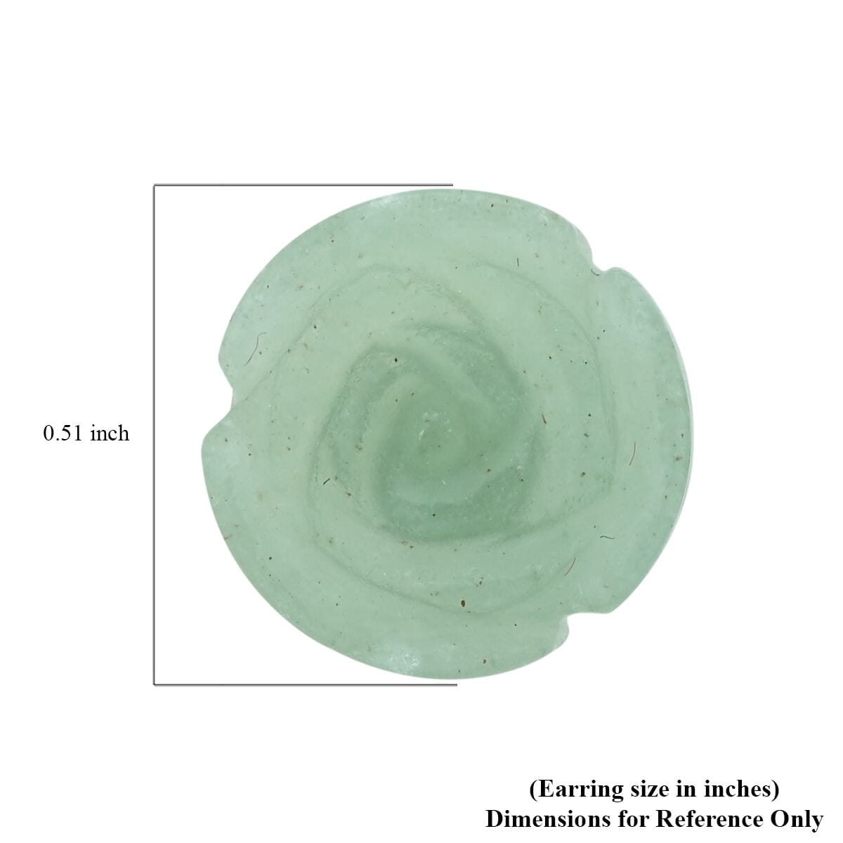 Green Aventurine, Simulated Diamond Set of 2 Stud Earrings in Stainless Steel 8.40 ctw | Tarnish-Free, Waterproof, Sweat Proof Jewelry image number 5