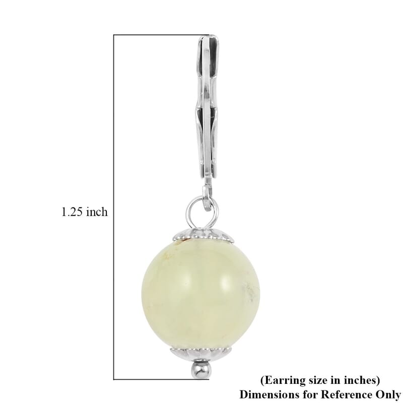 Amethyst, Prehnite, Galilea Rose Quartz 18.00 ctw Set of 3 Earrings in Stainless Steel, Tarnish-Free, Waterproof, Sweat Proof Jewelry