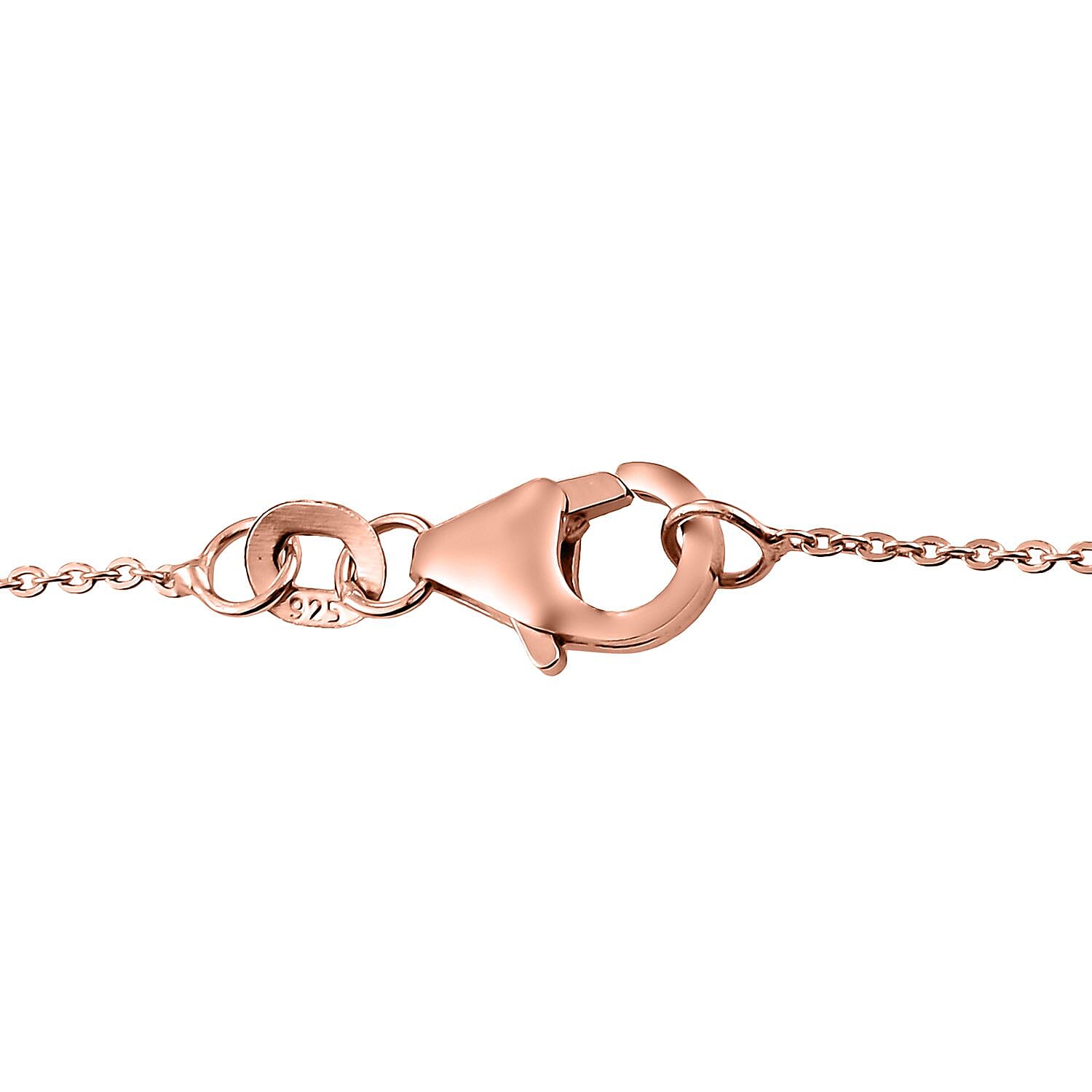 Premium Jenipapo Andalusite Floral Pendant Necklace 20 Inches in Vermeil Rose Gold Over Sterling Silver 2.40 ctw