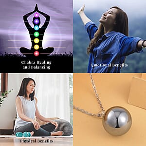 Terahertz 22.35 ctw Pendant in Rhodium Over Sterling Silver with Stainless Steel Necklace (20 Inches)