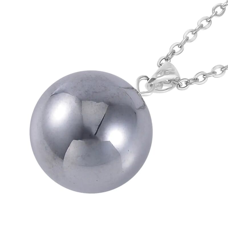 Terahertz 22.35 ctw Pendant in Rhodium Over Sterling Silver with Stainless Steel Necklace (20 Inches)