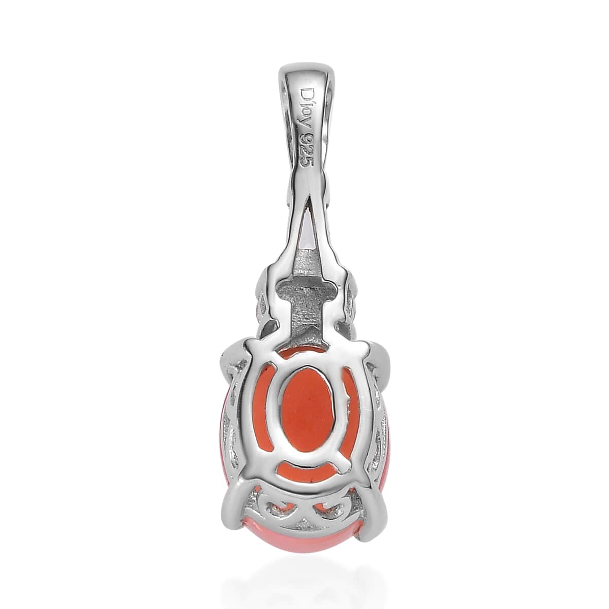 Premium Peruvian Pink Opal, White Zircon Ring (Size 8.0) and Pendant in Platinum Over Sterling Silver 3.75 ctw image number 8