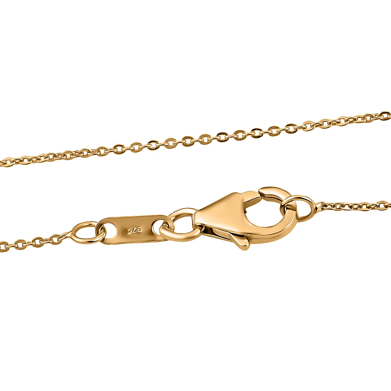 Jalisco Fire Opal Pendant Necklace 20 Inches in Vermeil Yellow Gold Over Sterling Silver 0.35 ctw