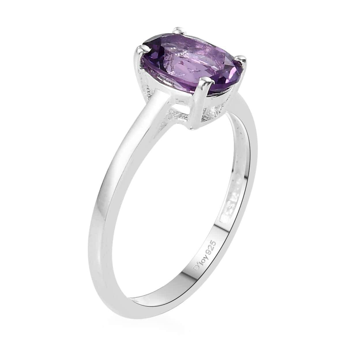 Premium Mashamba Amethyst Solitaire Ring (Size 8.0) and Pendant in Sterling Silver 2.25 ctw image number 3