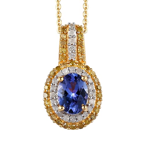 Tanzanite with Yellow Diamond - Product card gallery slide 1 (10176551878969)