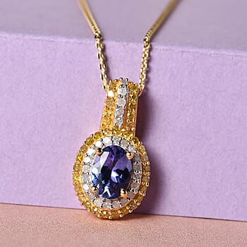 Tanzanite with Yellow Diamond - Product card gallery slide 2 (10176551878969)