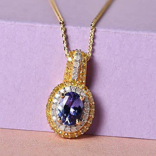 Tanzanite with Yellow Diamond - Product card gallery slide 2 (10176551878969)