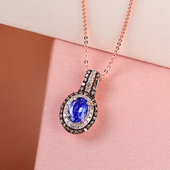 Tanzanite with Champagne Diamond - Product card gallery slide 2 (9431425417471)