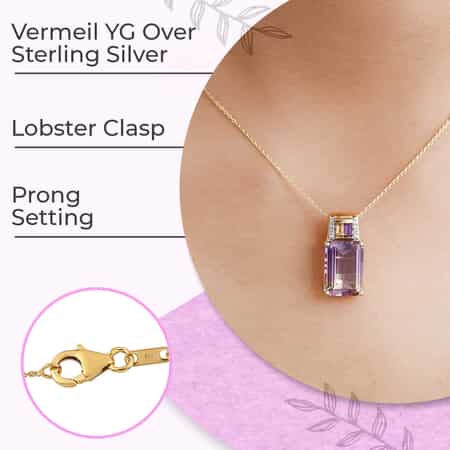 Buy Premium Anahi Ametrine Pendant Necklace, Multi Gemstone Accents Pendant  Necklace, 20 Inch Pendant Necklace, Vermeil Yellow Gold Over Sterling Silver  Necklace 7.10 ctw at
