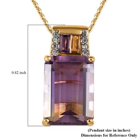 Buy Premium Anahi Ametrine Pendant Necklace, Multi Gemstone Accents Pendant  Necklace, 20 Inch Pendant Necklace, Vermeil Yellow Gold Over Sterling Silver  Necklace 7.10 ctw at