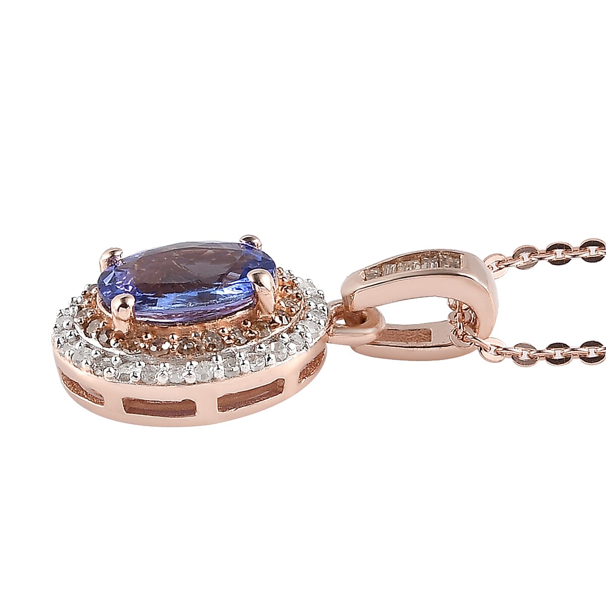 Tanzanite & Champagne Diamond