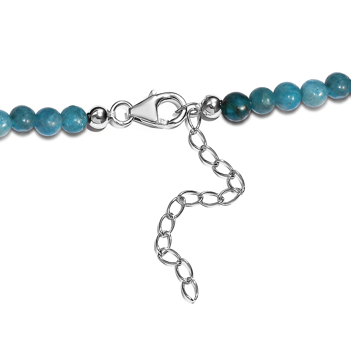 Dahlia Cut Swiss Blue Topaz and Madagascar Paraiba Apatite Floral Pendant with Beaded Necklace 18 Inches in Vermeil YG & Platinum Over Sterling Silver 91.40 ctw image number 4