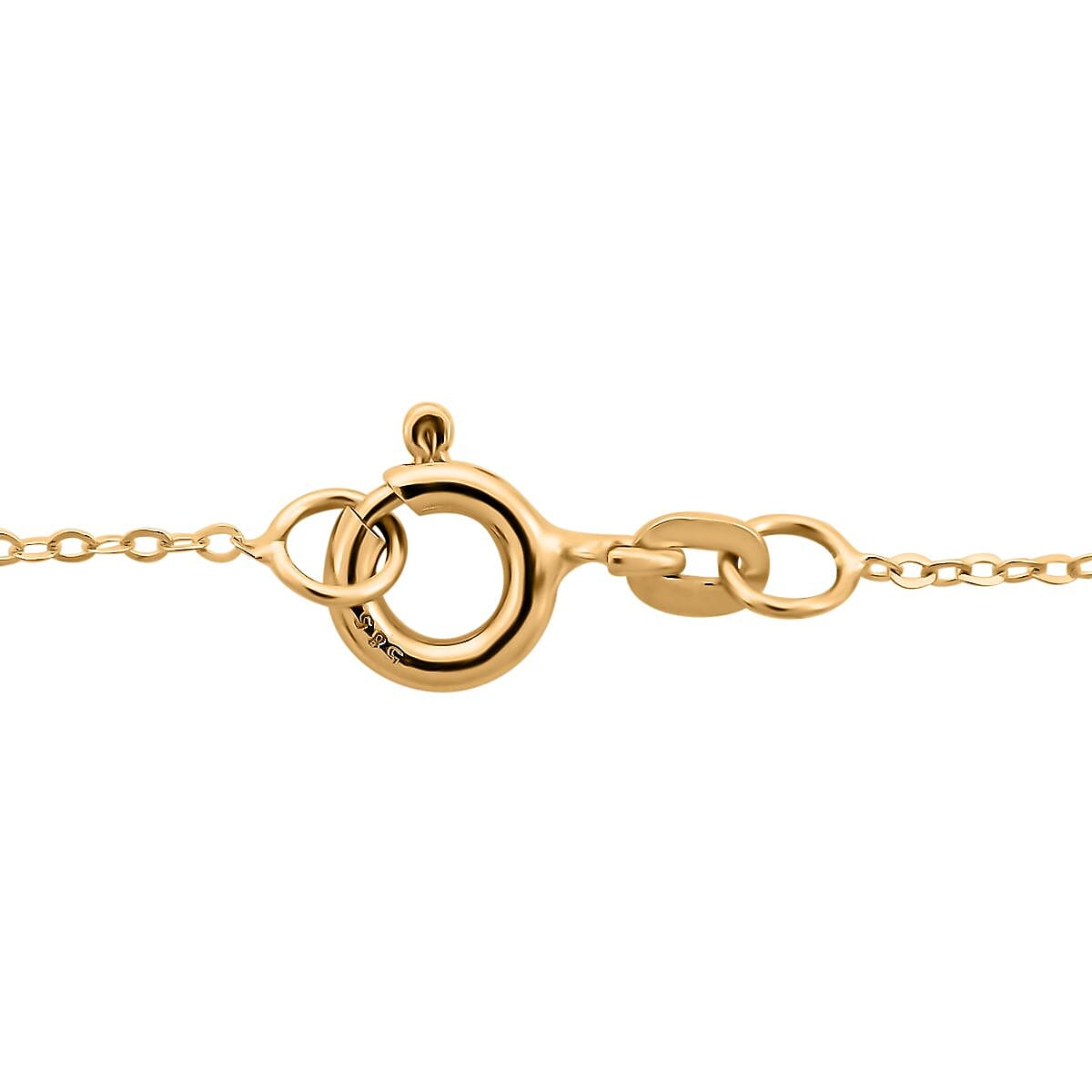 Corno Portafortuna Italian 14K Yellow Gold Horn Pendant Necklace 18 Inches 1.45 Grams image number 4