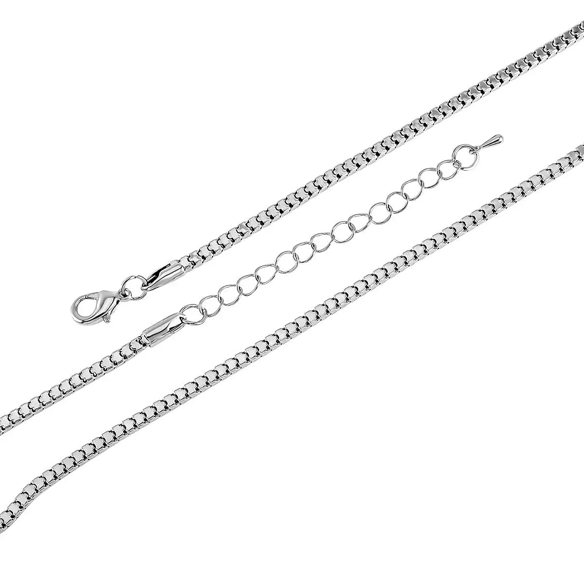 Black and White Austrian Crystal Dog Pendant Necklace (29-31 Inches) in Silvertone image number 6