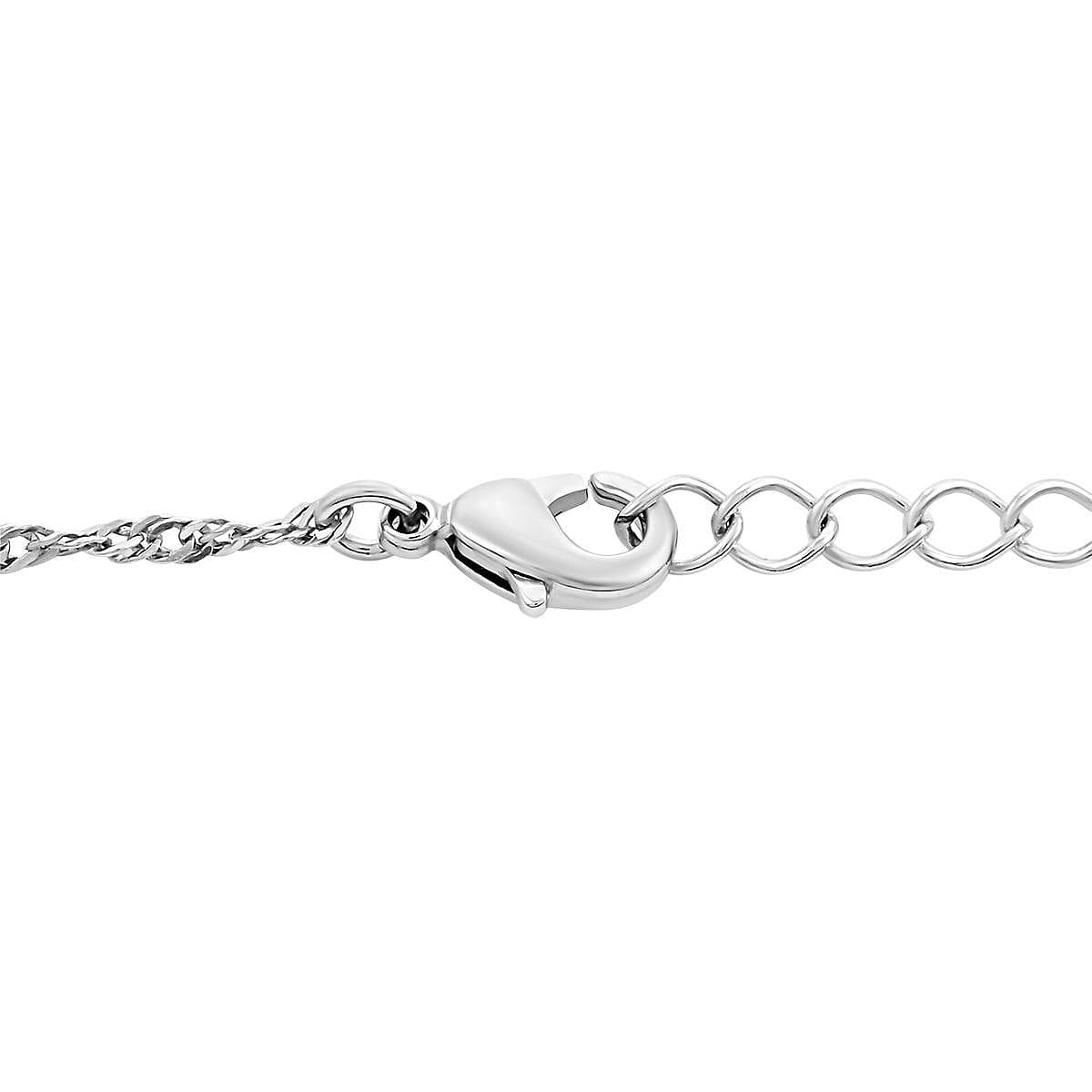 Thai Blue Spinel and Simulated Diamond Pendant Necklace 18-20.5 Inches in Sterling Silver 9.50 ctw image number 4