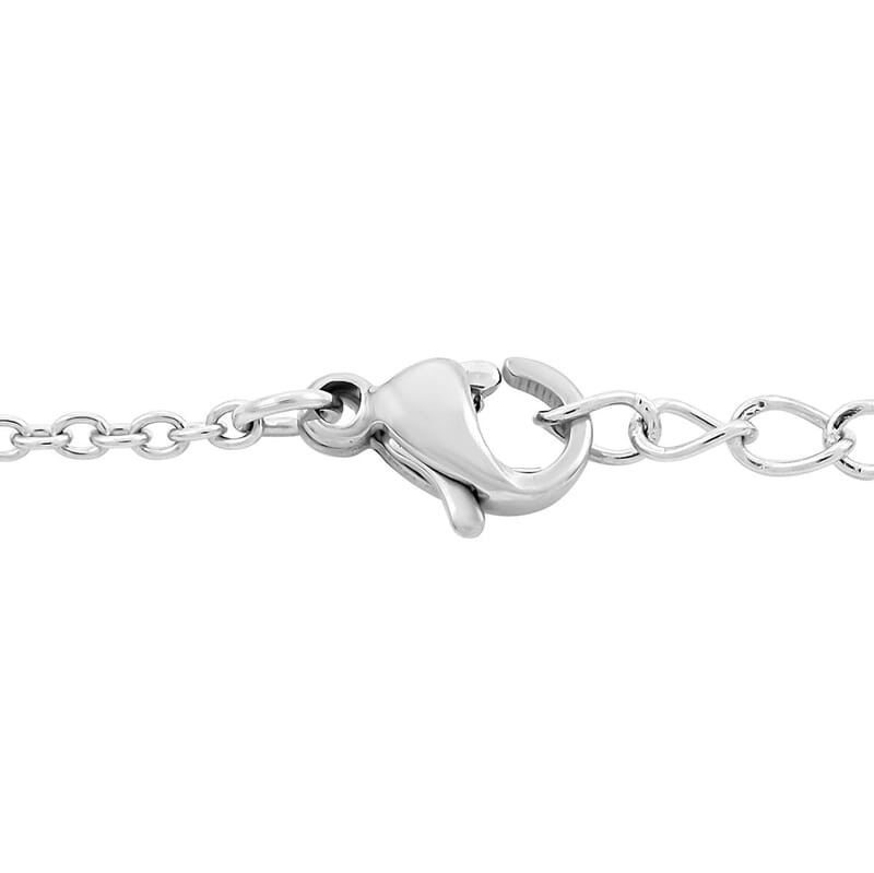 Best Friends Dual Pendant Necklace 18 Inches in ION Plated YG and Stainless Steel