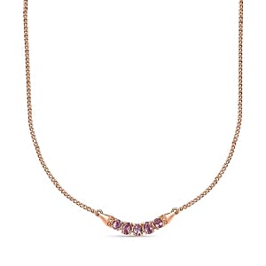Purple Spinel Pendant 1.19 ctw Necklace in Vermeil RG Over Sterling Silver 18 Inches