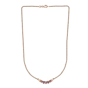 Purple Spinel Pendant 1.19 ctw Necklace in Vermeil RG Over Sterling Silver 18 Inches