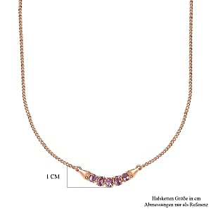 Purple Spinel Pendant 1.19 ctw Necklace in Vermeil RG Over Sterling Silver 18 Inches