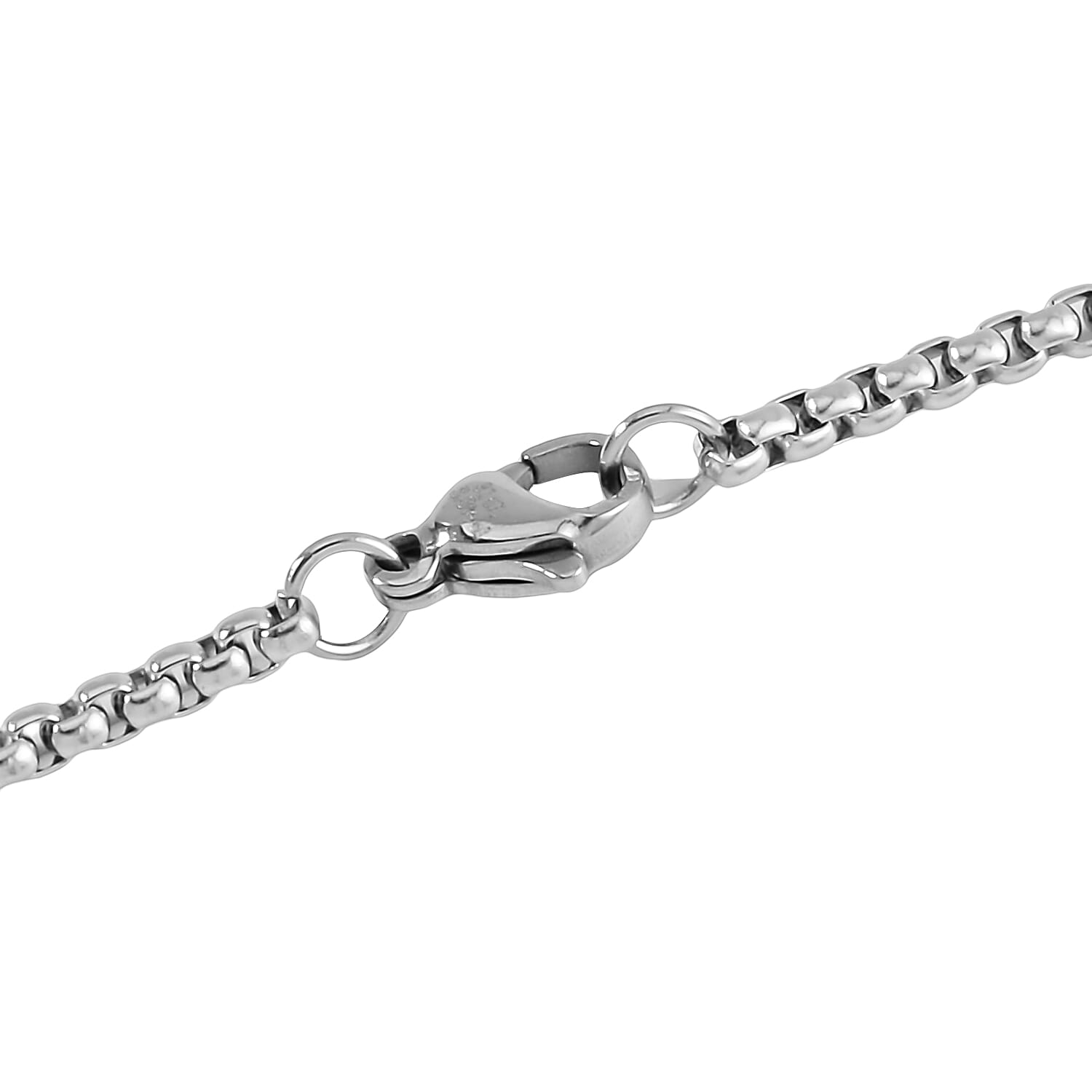 Cross Pendant Necklace 24 Inches in ION Plated YG and Stainless Steel