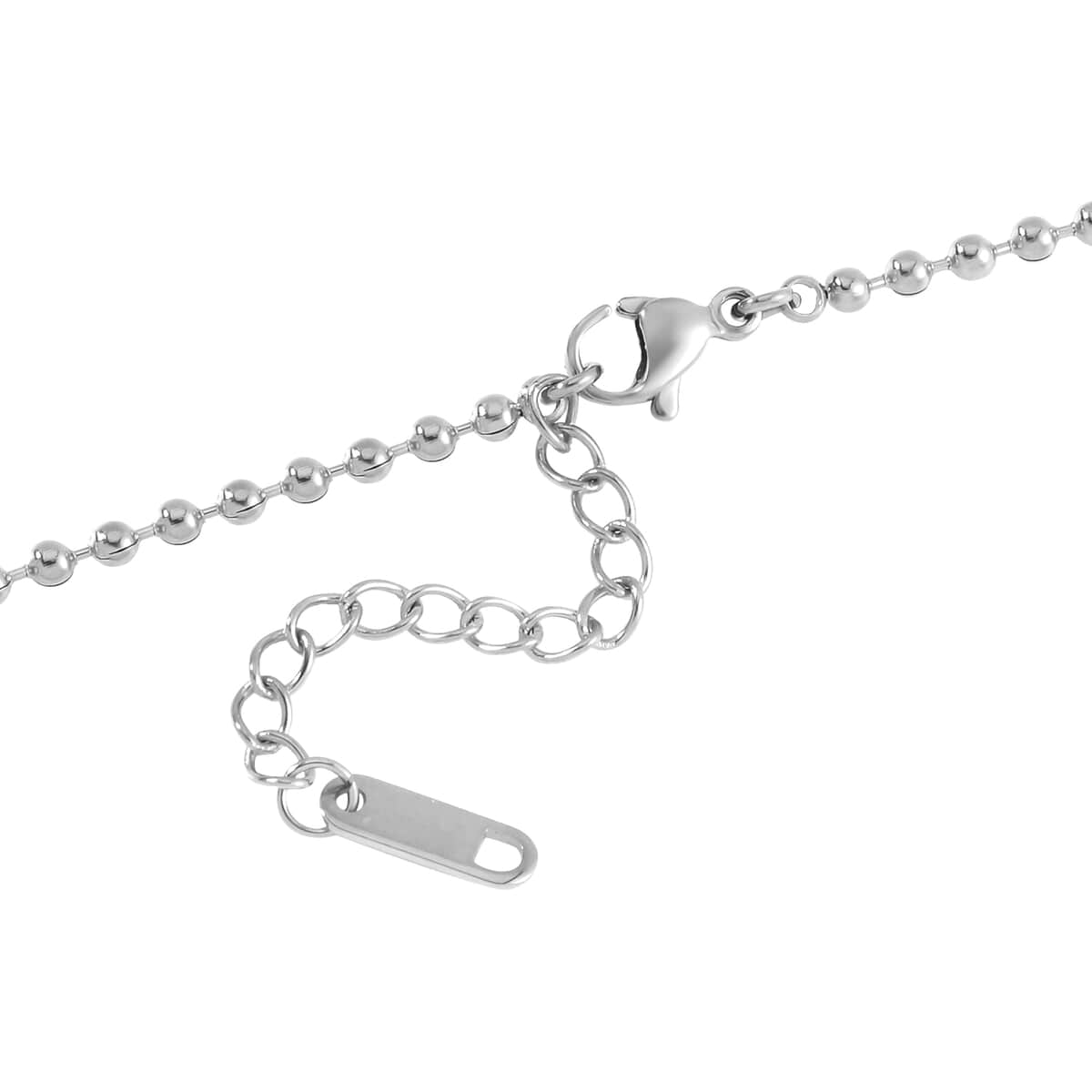Bar Pendant Necklace 24-26 Inches in Stainless Steel image number 4