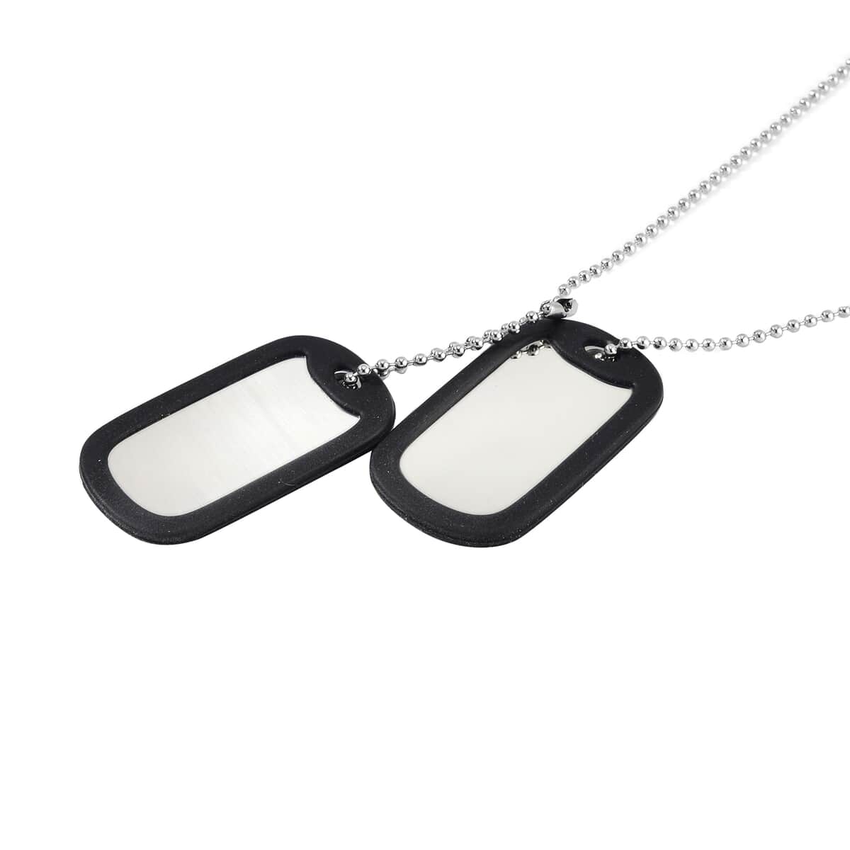 Bar Pendant Necklace 24-26 Inches in Stainless Steel image number 3