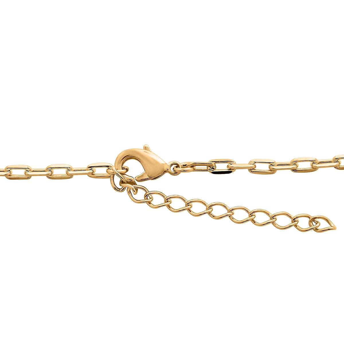 Green Quartz Pendant Necklace 18.5-20.5 Inches in Goldtone 55.00 ctw image number 4