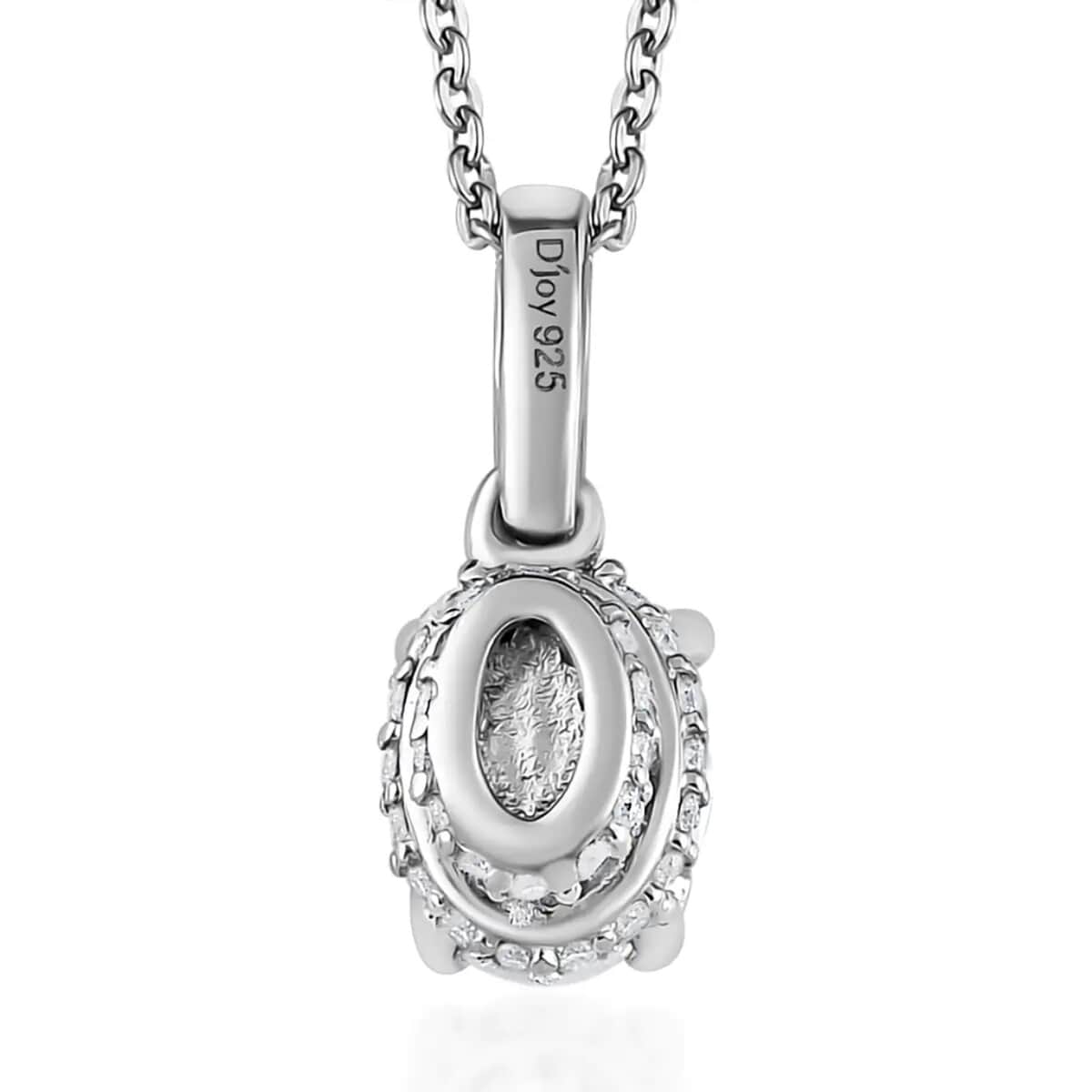 Moissanite Pendant Necklace 20 Inches in Platinum Over Sterling Silver 1.65 ctw image number 8