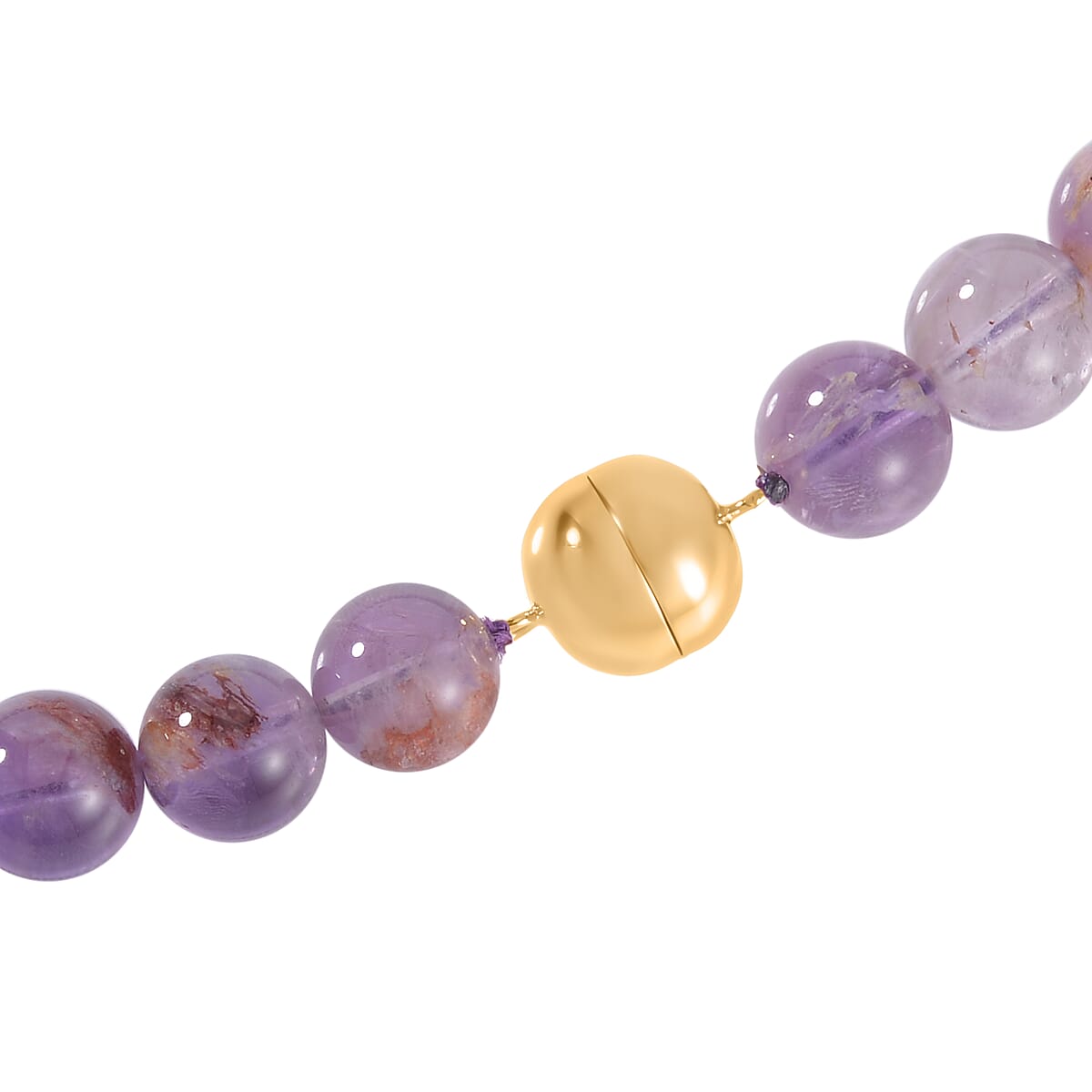 Cacoxenite Beaded Graduation Necklace 20 Inches and Drop Earrings in 14K Yellow Gold Over Sterling Silver 505.50 ctw image number 4