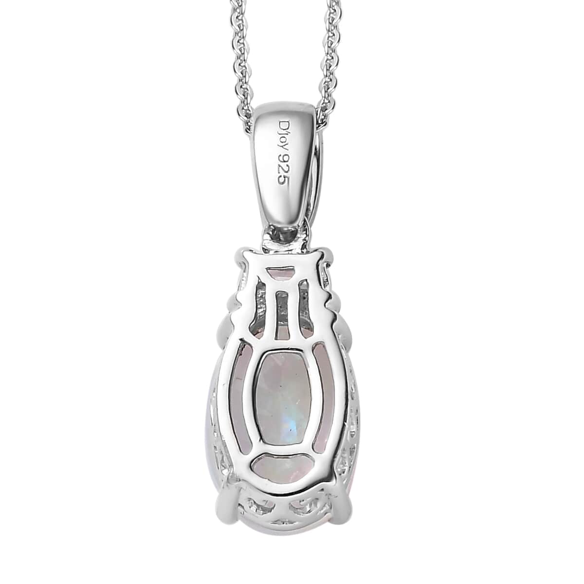 Premium Ethiopian Welo Opal and Moissanite Pendant Necklace 20 Inches in Platinum Over Sterling Silver 2.25 ctw image number 4