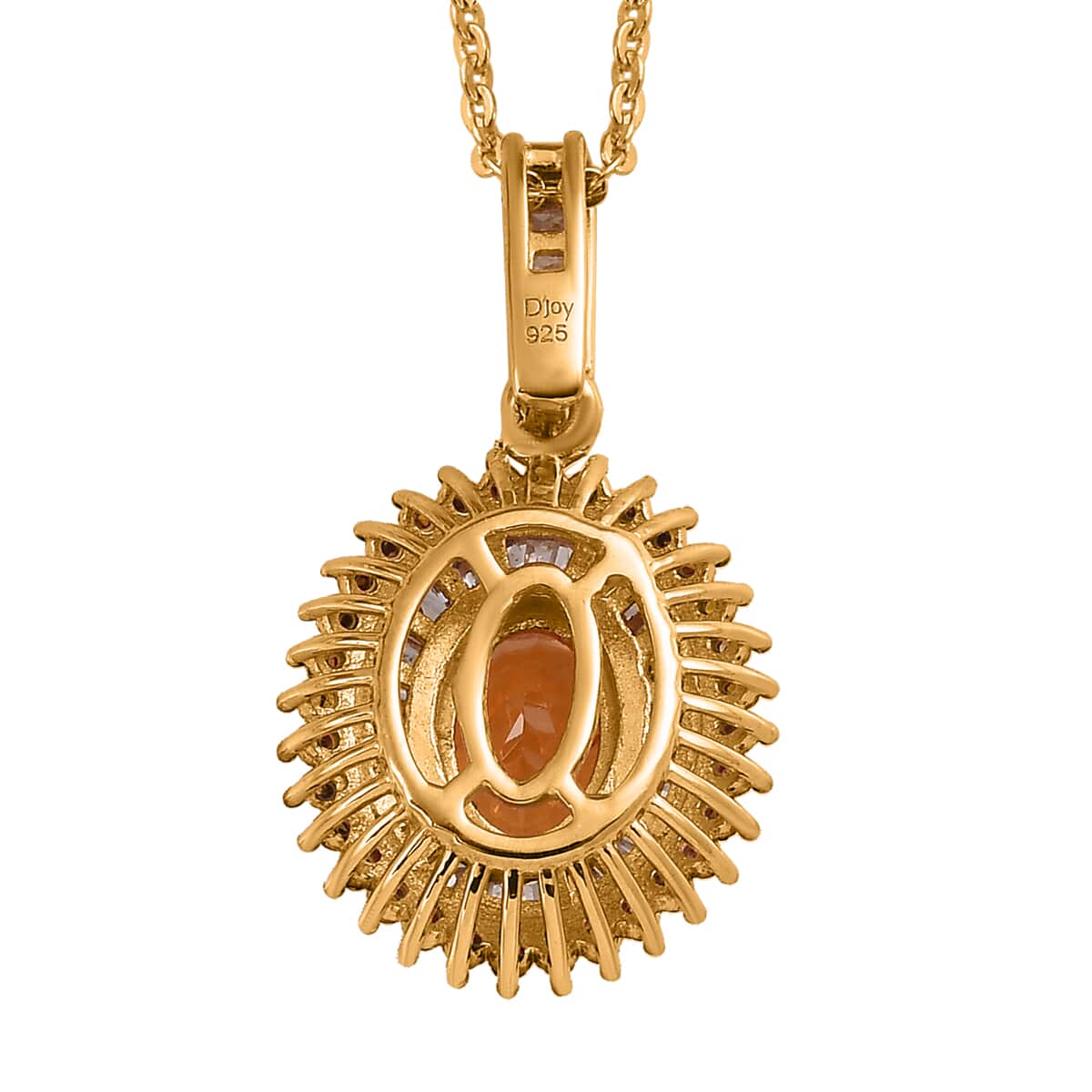 viceroy-spessartite-garnet-red-and-white-diamond-pendant-necklace-20-inches-in-vermeil-yellow-gold-over-sterling-silver-1.30-ctw image number 4