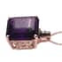 Asscher Cut Amethyst, Natural Champagne and White Diamond Pendant Necklace 20 Inches in Vermeil Rose Gold Over Sterling Silver 14.40 ctw image number 3