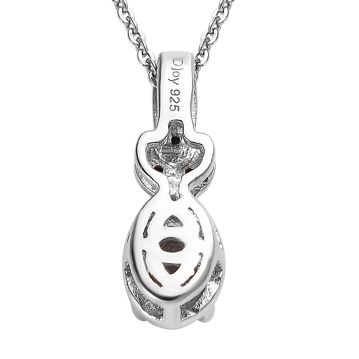 Tanzanian Platinum Spinel and Thai Black Spinel Ring (Size 5.0) and Pendant Necklace 20 Inches in Platinum Over Sterling Silver 1.20 ctw
