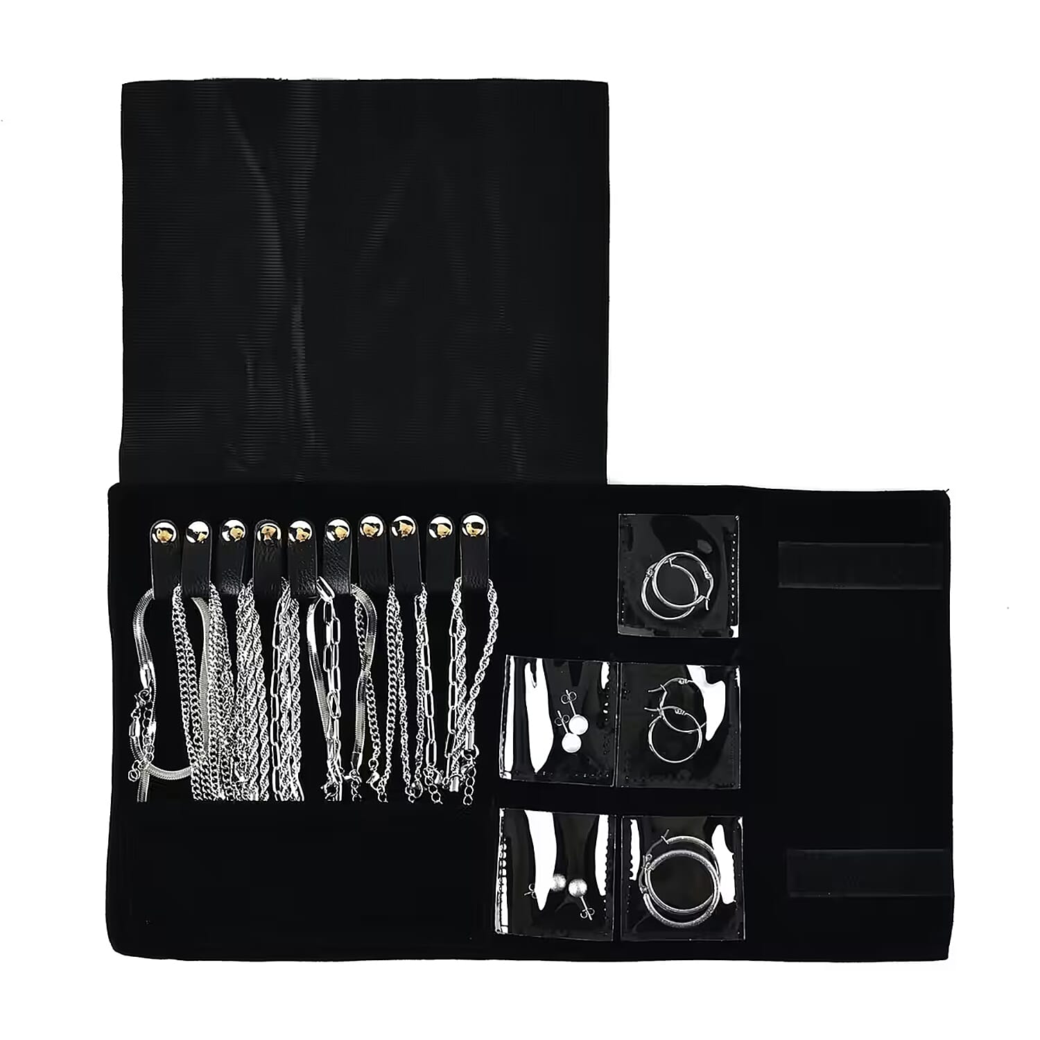 EverTrue 15pcs Jewelry Set with Necklace (18, 20 & 22Inch), Bracelet, Hoops, Stud Earrings in Stainless Steel