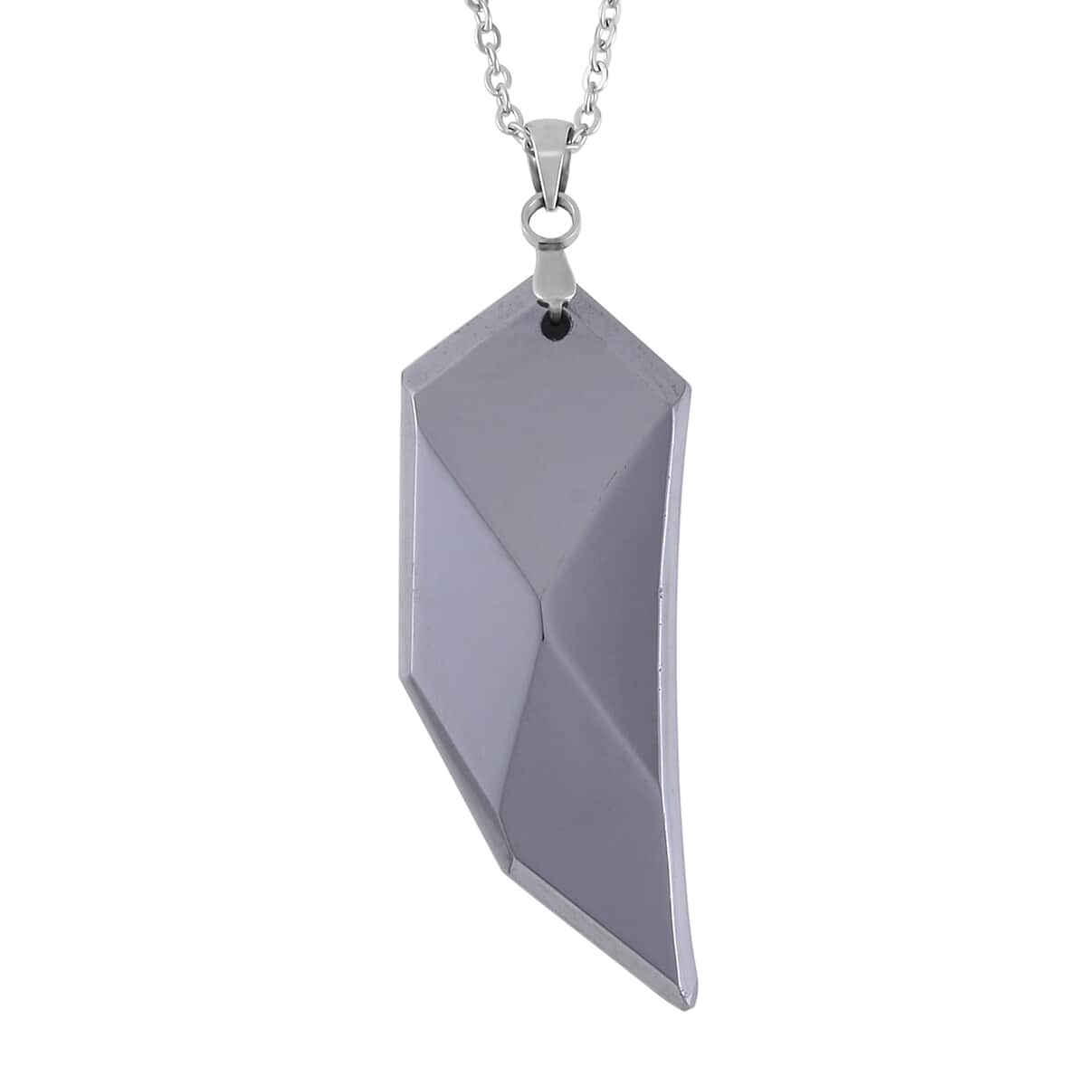 Terahertz Solitaire Pendant Necklace (20 Inches) in Stainless Steel 50.00 ctw image number 0