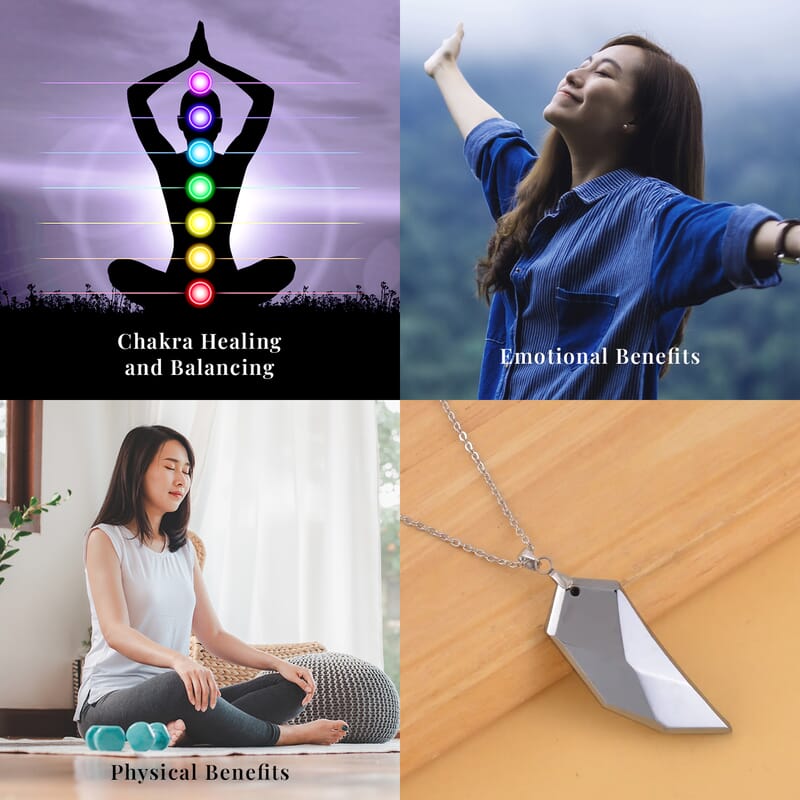 Terahertz 50.00 ctw Solitaire Pendant Necklace, Fancy Terahertz Necklace, 20 Inch Necklace, Stainless Steel Necklace