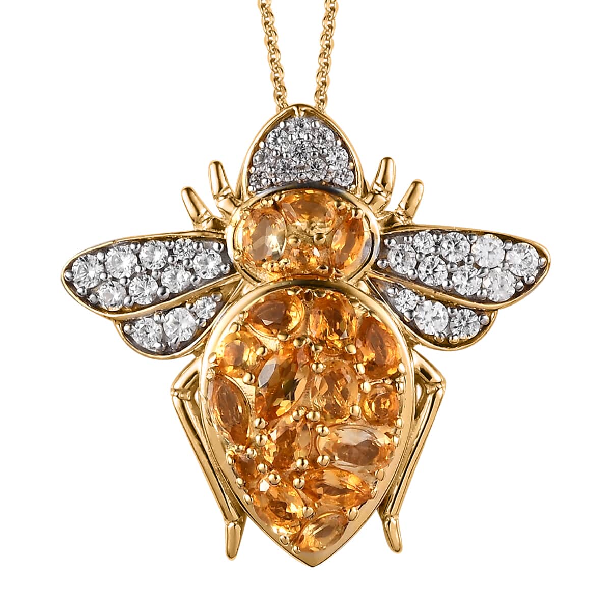 Citrine hot sale bee necklace