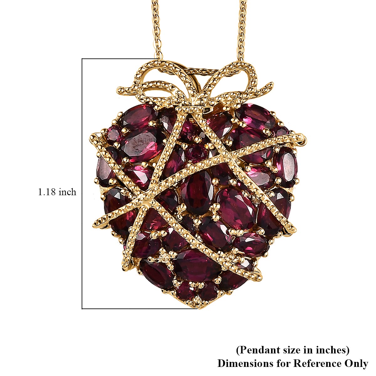 GP Amore Collection Multi Gemstone Pendant Necklace 20 Inches in Platinum Over Sterling Silver 8.80 ctw image number 5